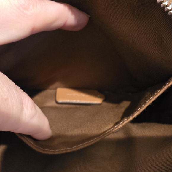 Coach Brown Pebble Leather Crossbody Bag - New Without Tags - Picture 7 of 9